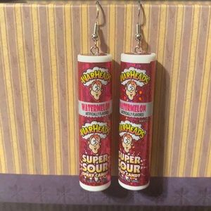 Mini Brands Warheads sour spray earrings